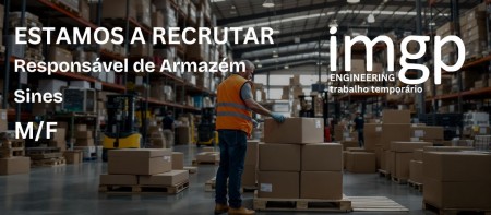 Respons&aacute;vel Armaz&eacute;m (M/F)